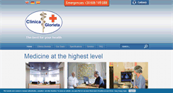 Desktop Screenshot of clinica-glorieta.com