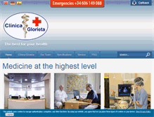 Tablet Screenshot of clinica-glorieta.com